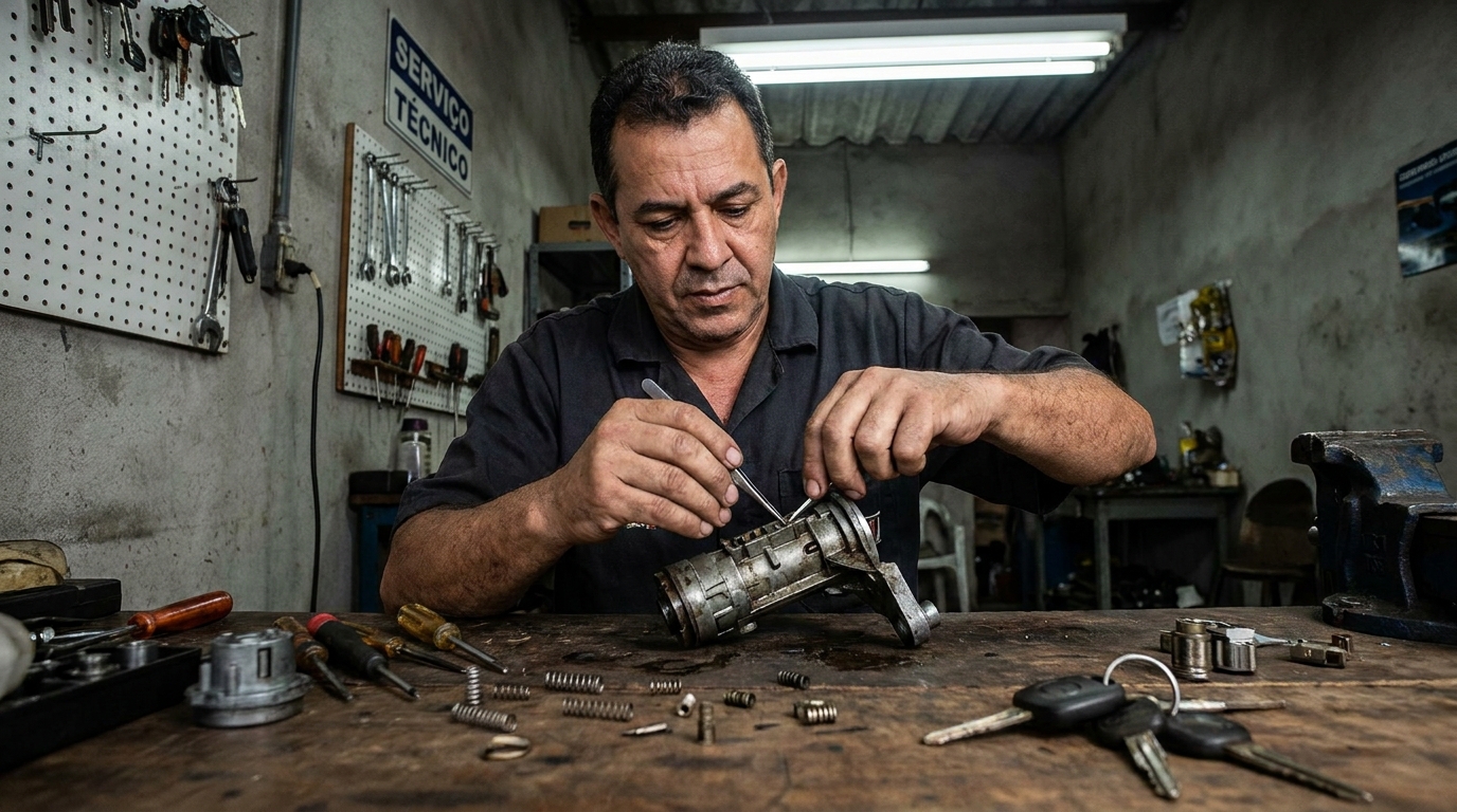 Troca de Segredo do Miolo da Porta profissional em Contagem‑MG